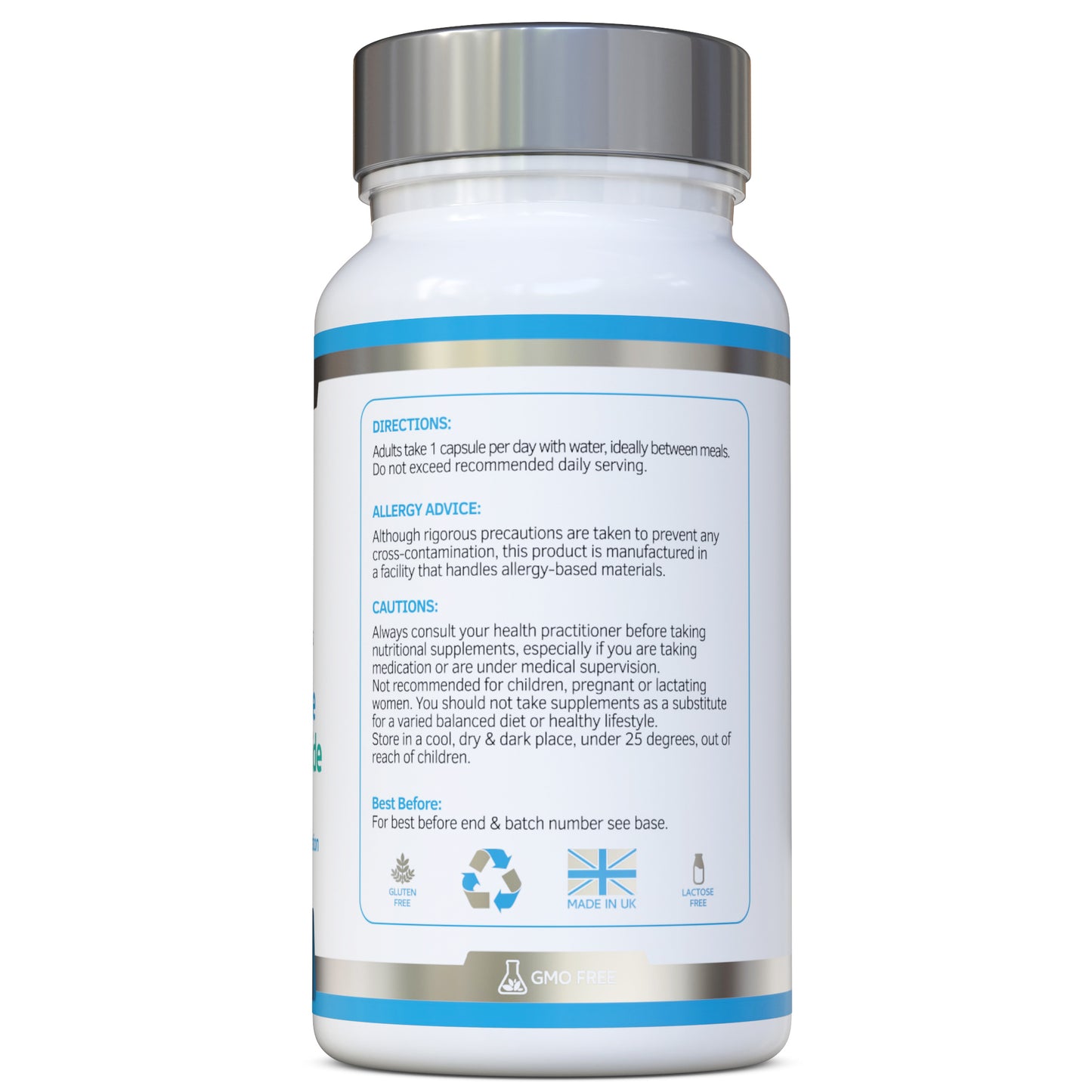 NMN Nicotinamide Mononucleotide 500mg, 60 Capsules