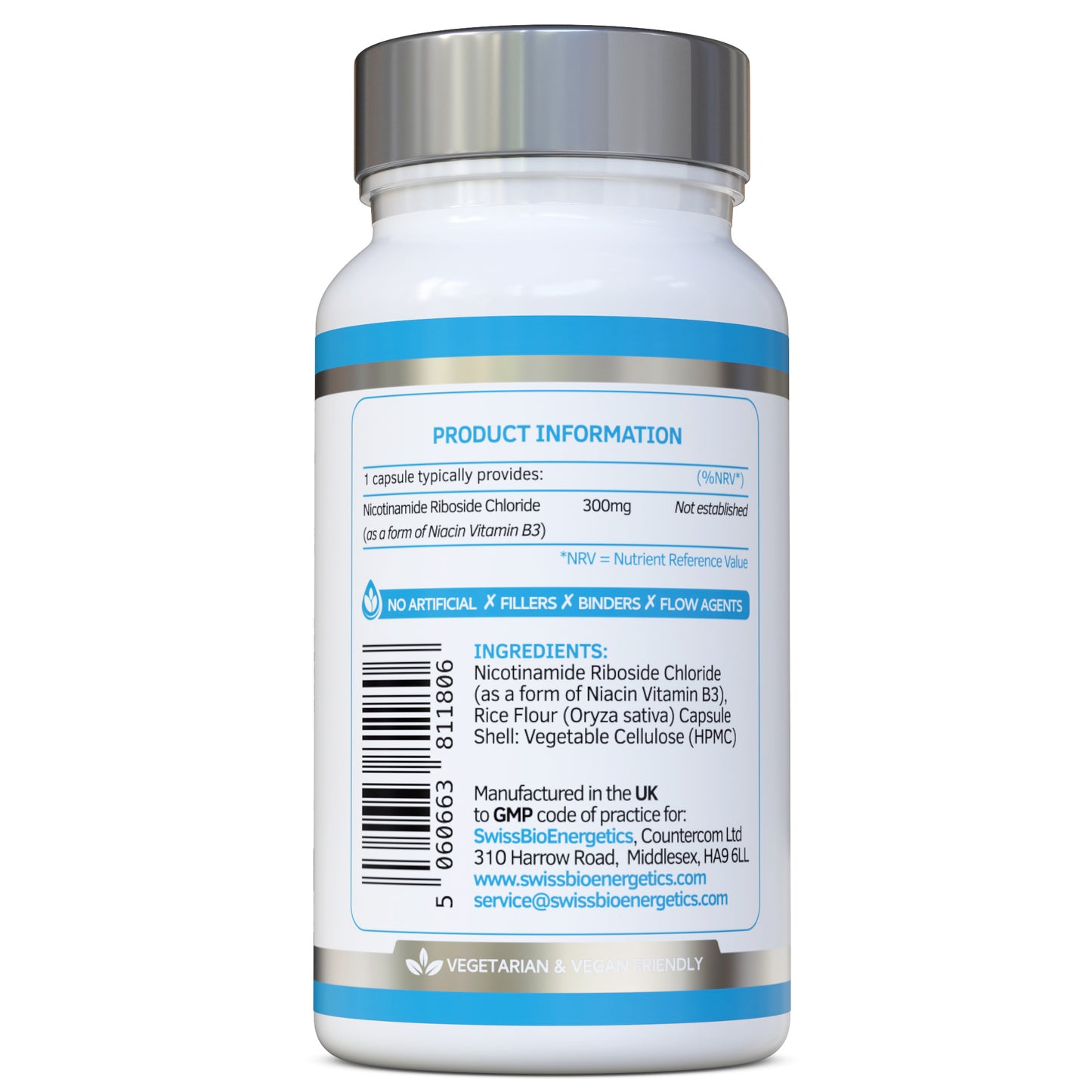 Nicotinamide Riboside 300mg, 90 Capsules