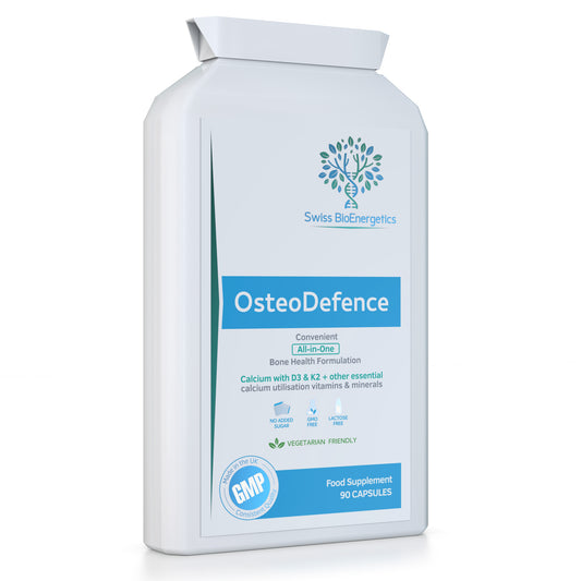OsteoDefence 90 Capsules - Contains Calcium, Magnesium, Vitamins D3 & K2 Plus a Host of Other Essential Vitamins and Minerals