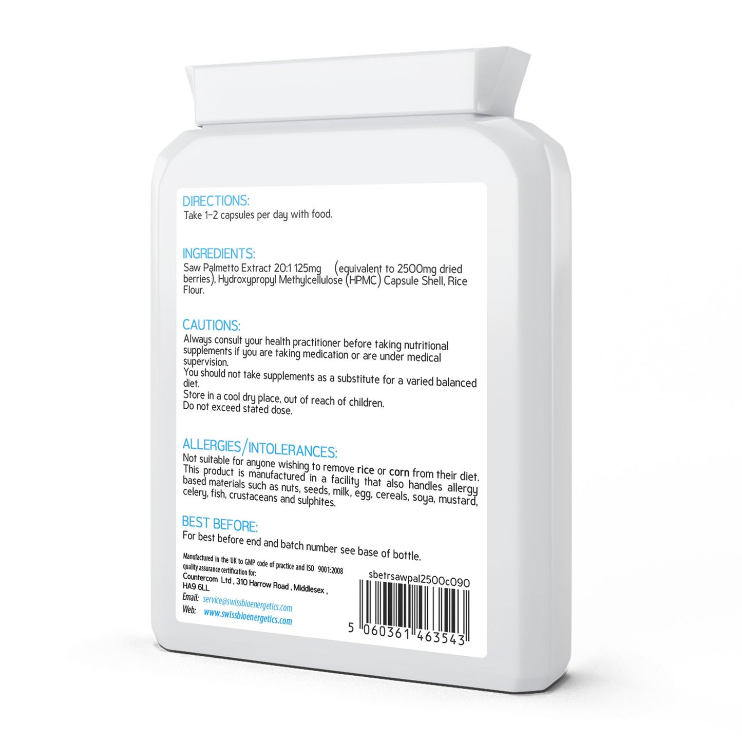 Pure Wild Saw Palmetto 2500mg 90 Capsules