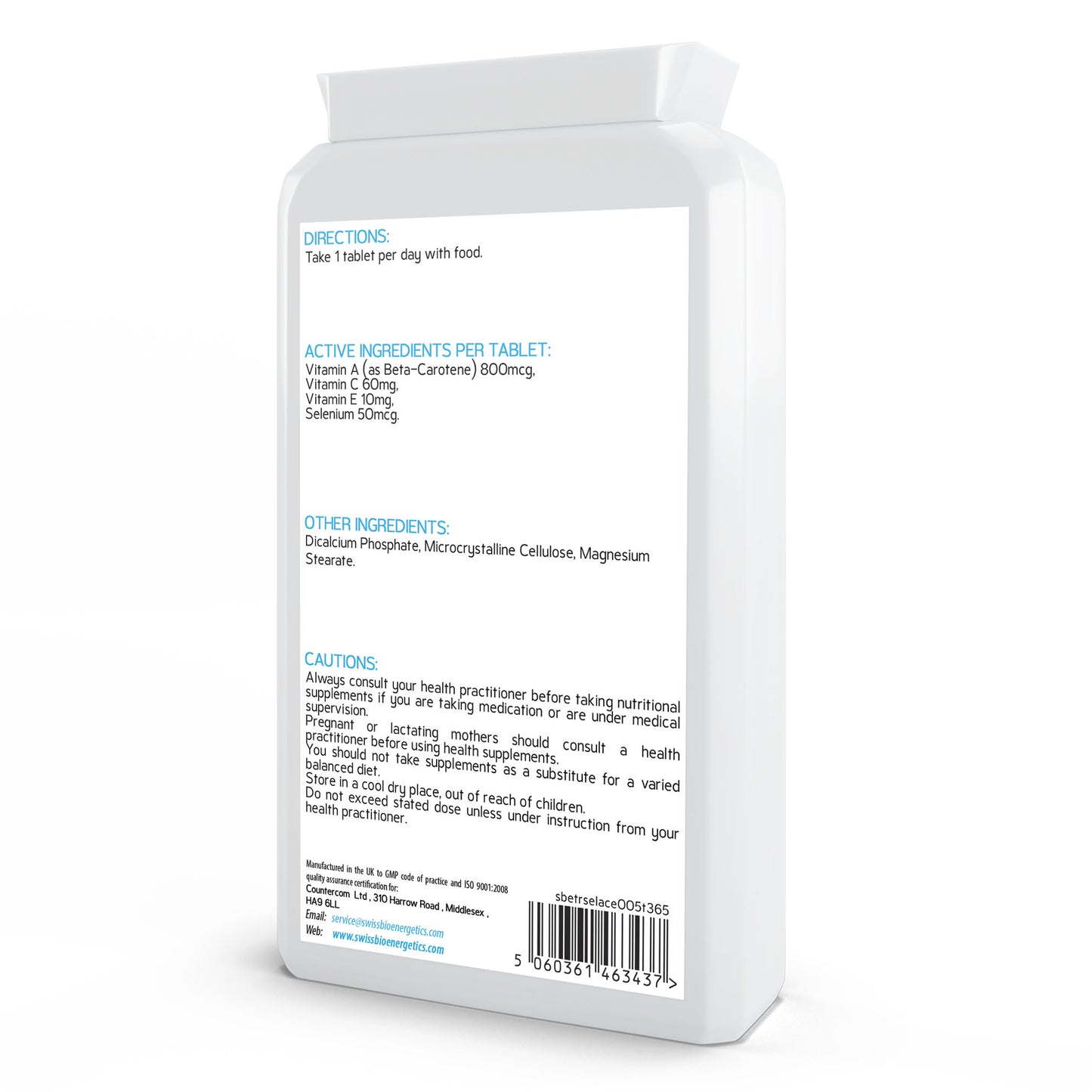Selenium ACE 50mcg 365 Tablets