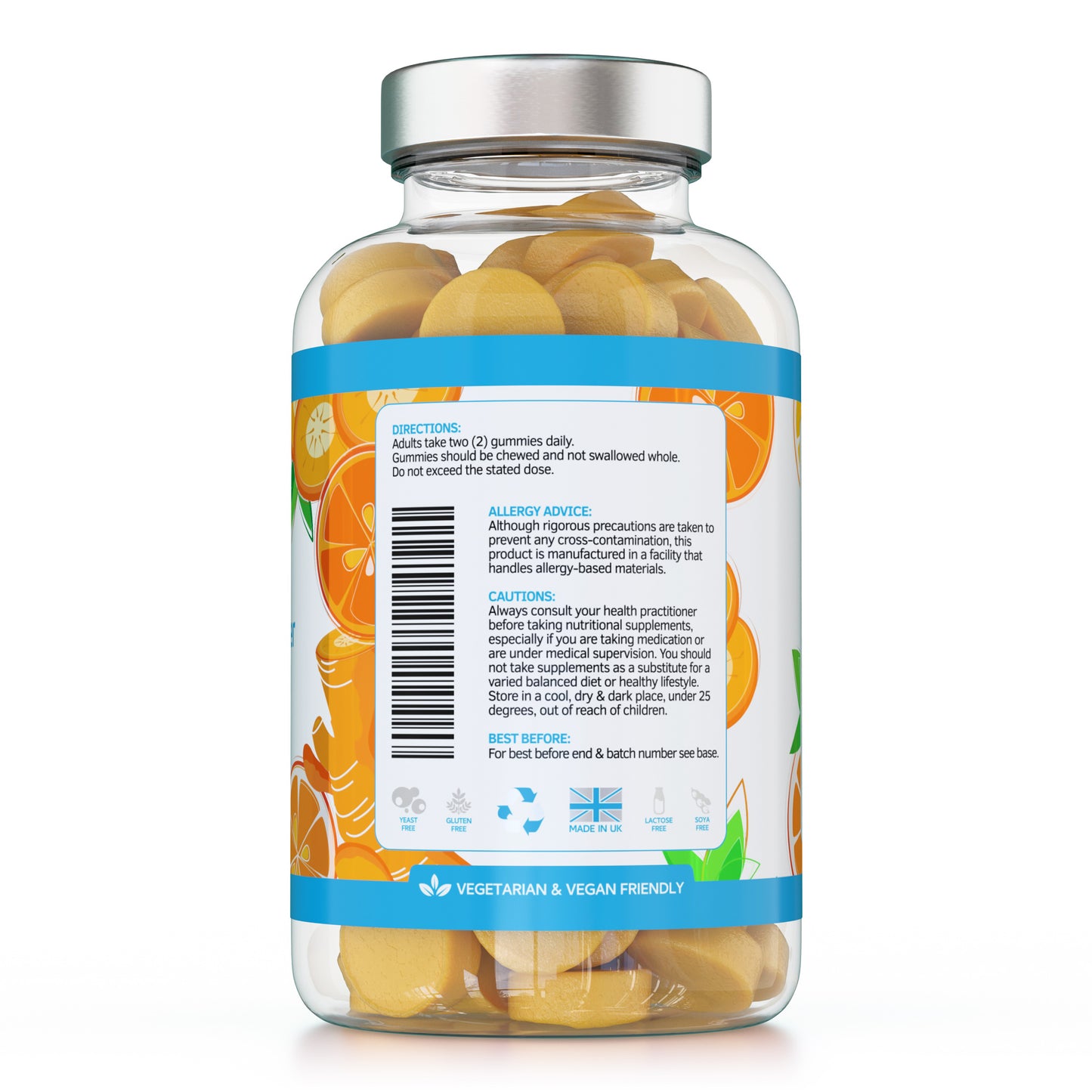 Turmeric Curcumin Gummies with Ginger - 120 Gummies