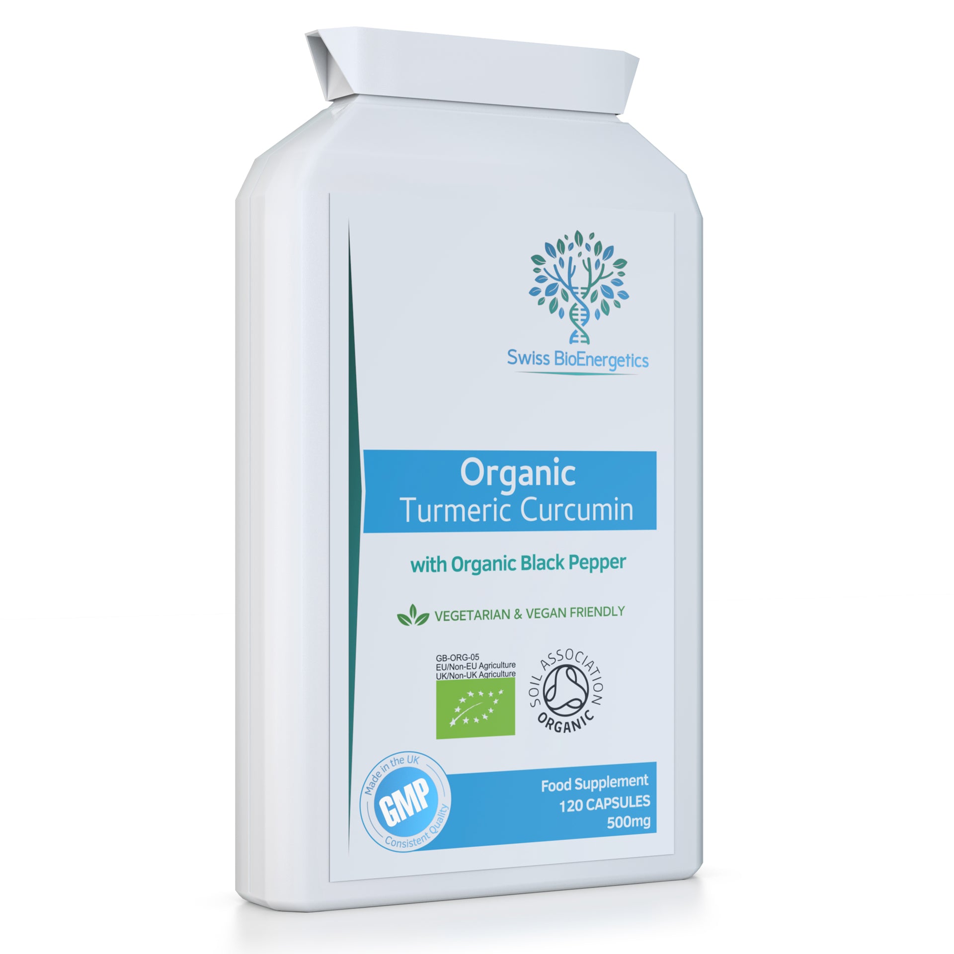Organic Turmeric Curcumin daily dose plus Organic Pepper