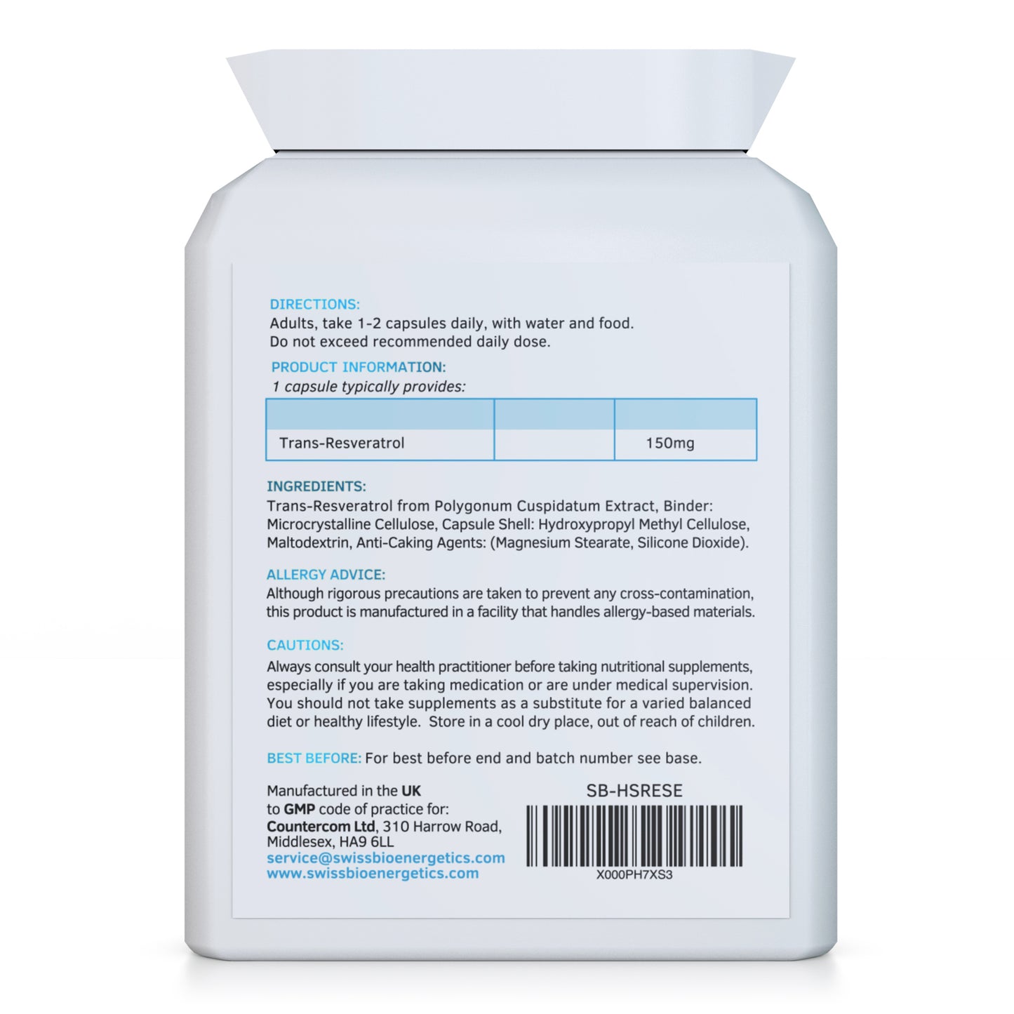 Ultra-Resveratrol 150mg 90 Capsules