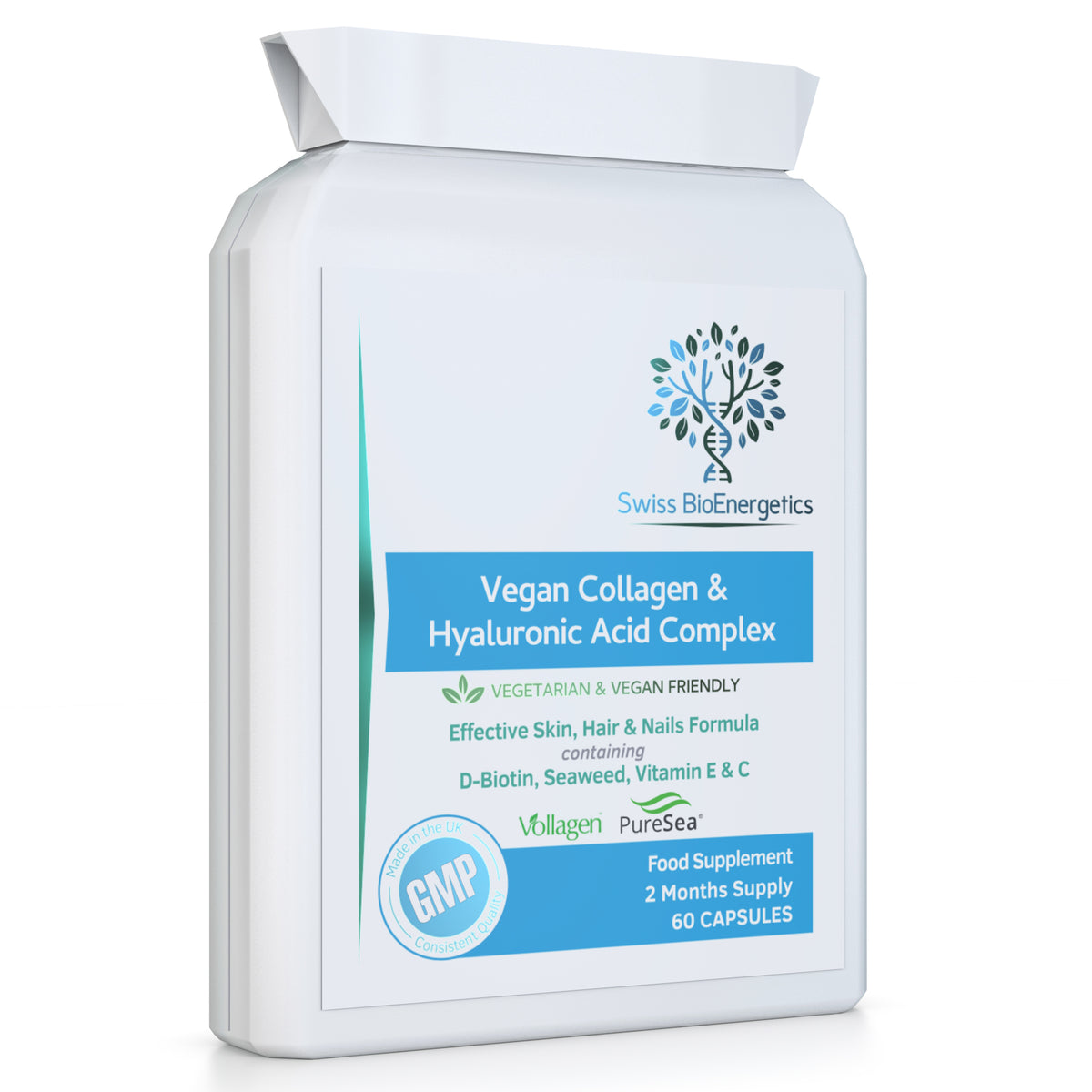 Vegan Collagen & Hyaluronic Acid Complex 60 Capsules