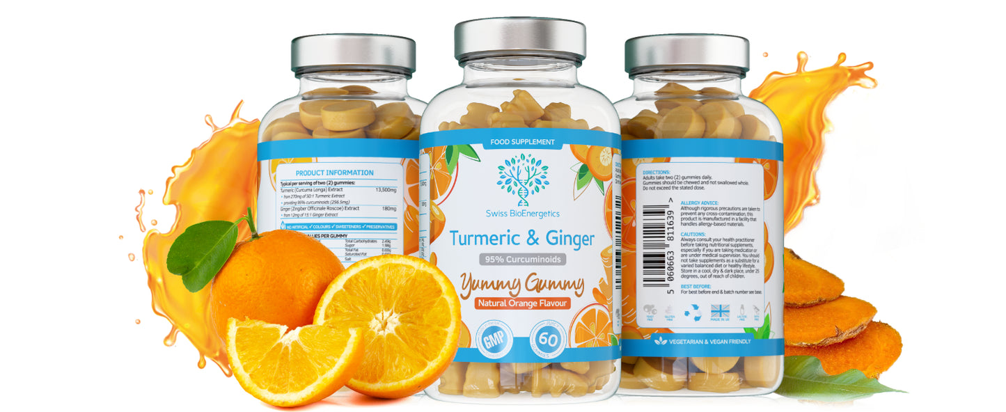 Turmeric Curcumin Gummies with Ginger - 60 Gummies