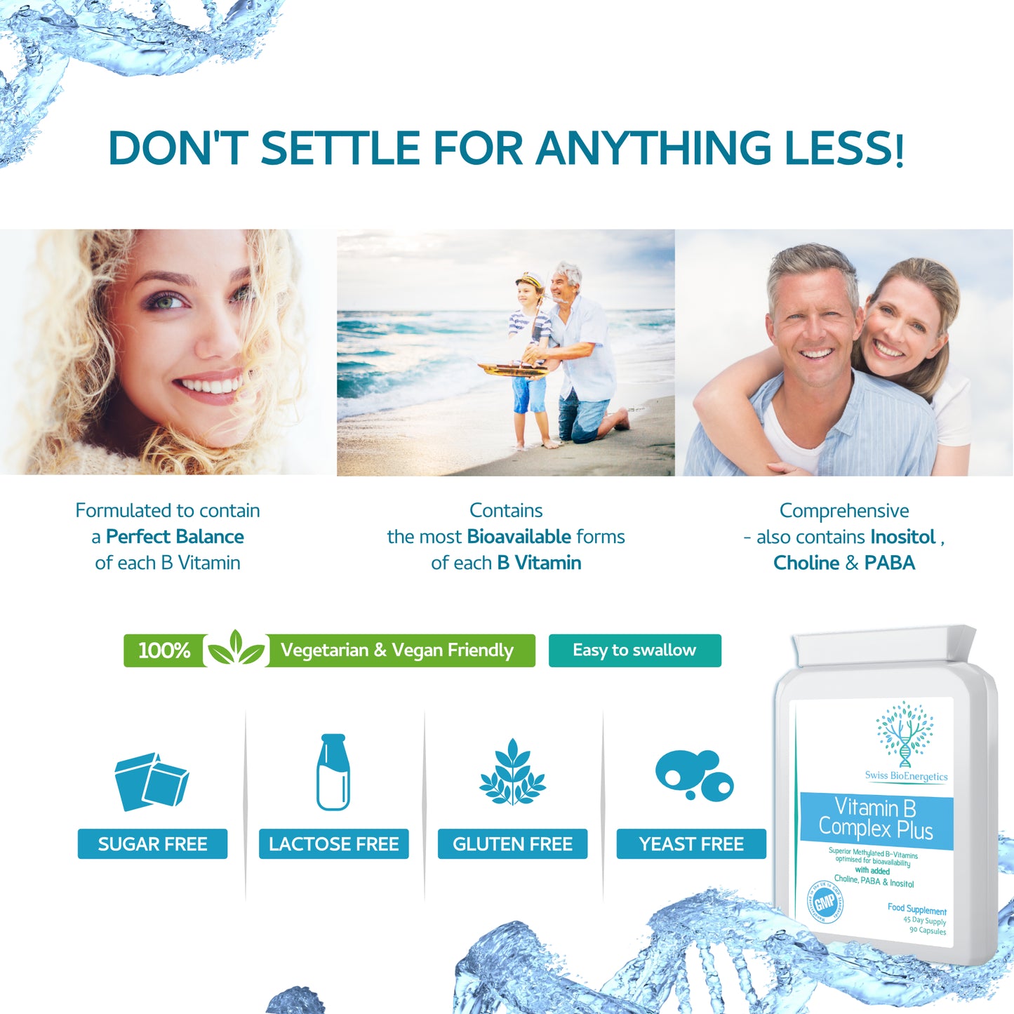 Vitamin B Complex Plus - 90 Capsules