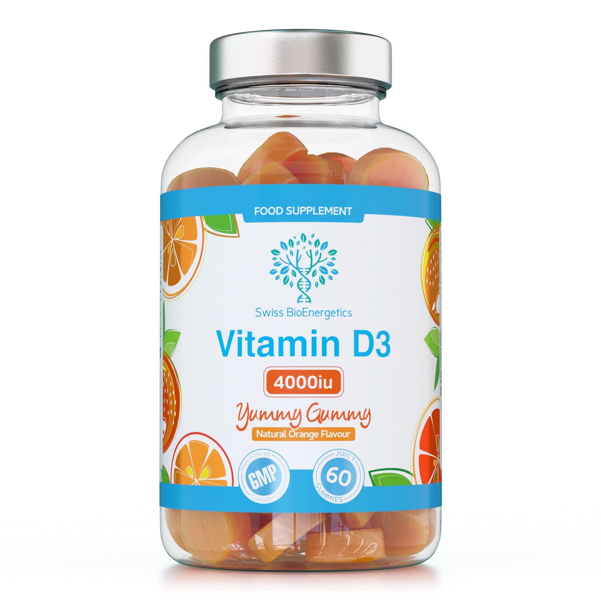 Vitamin D3 Gummies 4000 IU 60 Natural Flavour Gummies