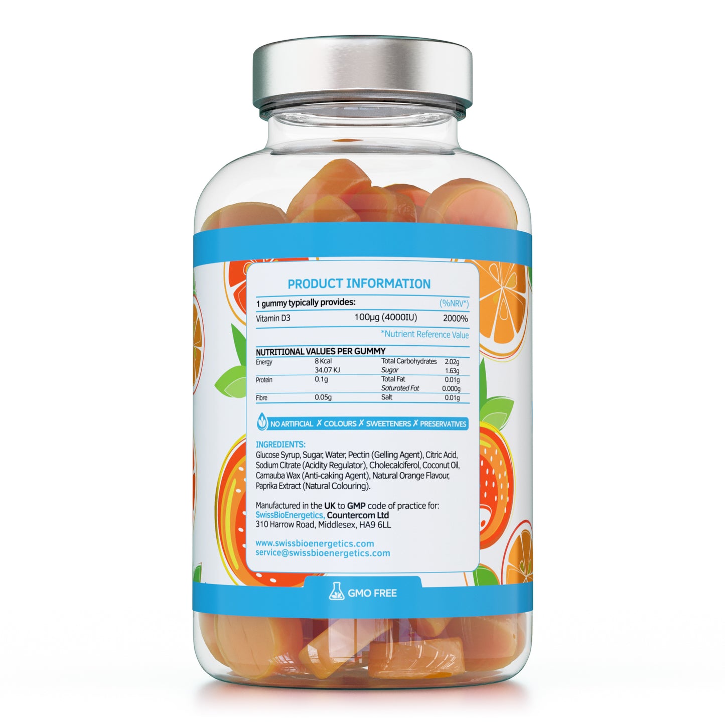 Vitamin D3 Gummies 4000IU - 60 Gummies