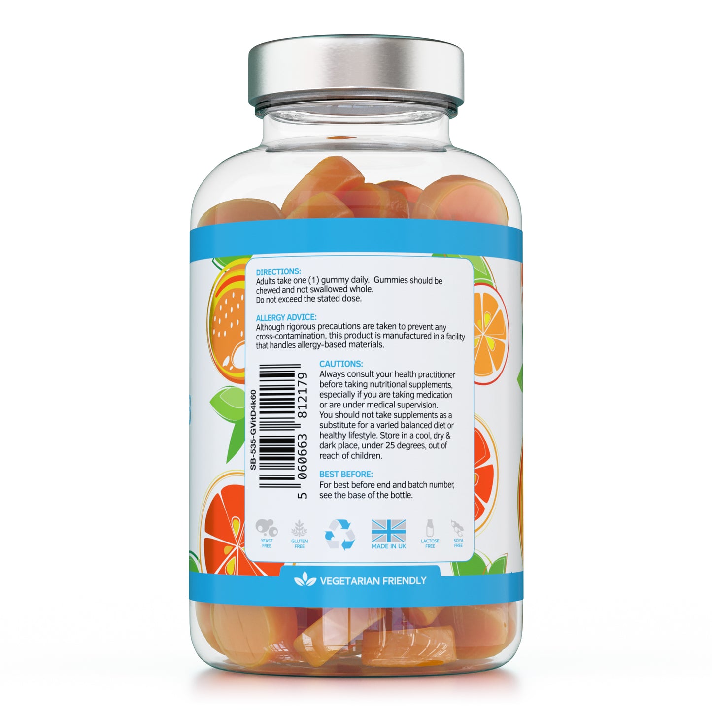 Vitamin D3 Gummies 4000IU - 60 Gummies