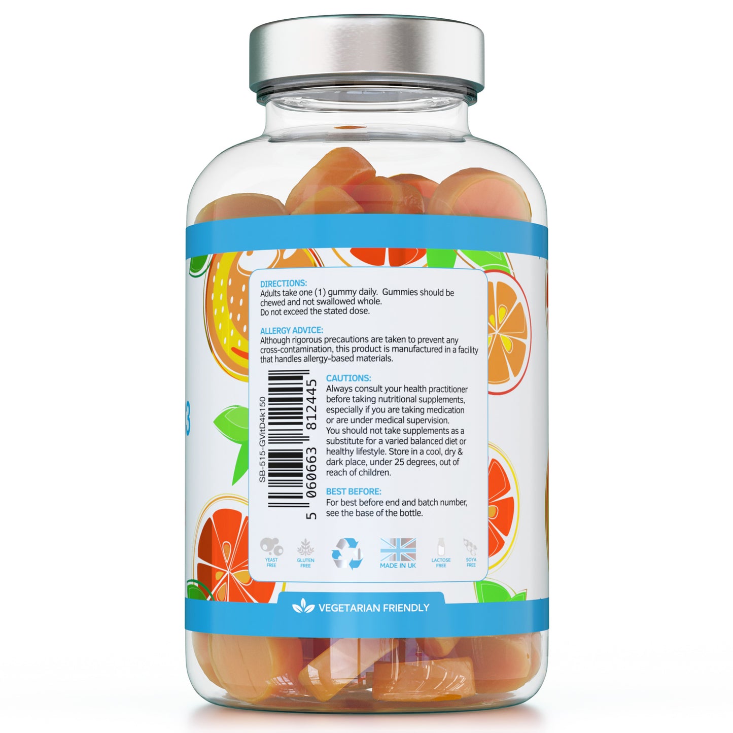 Vitamin D3 Gummies 4000IU - 150 Gummies