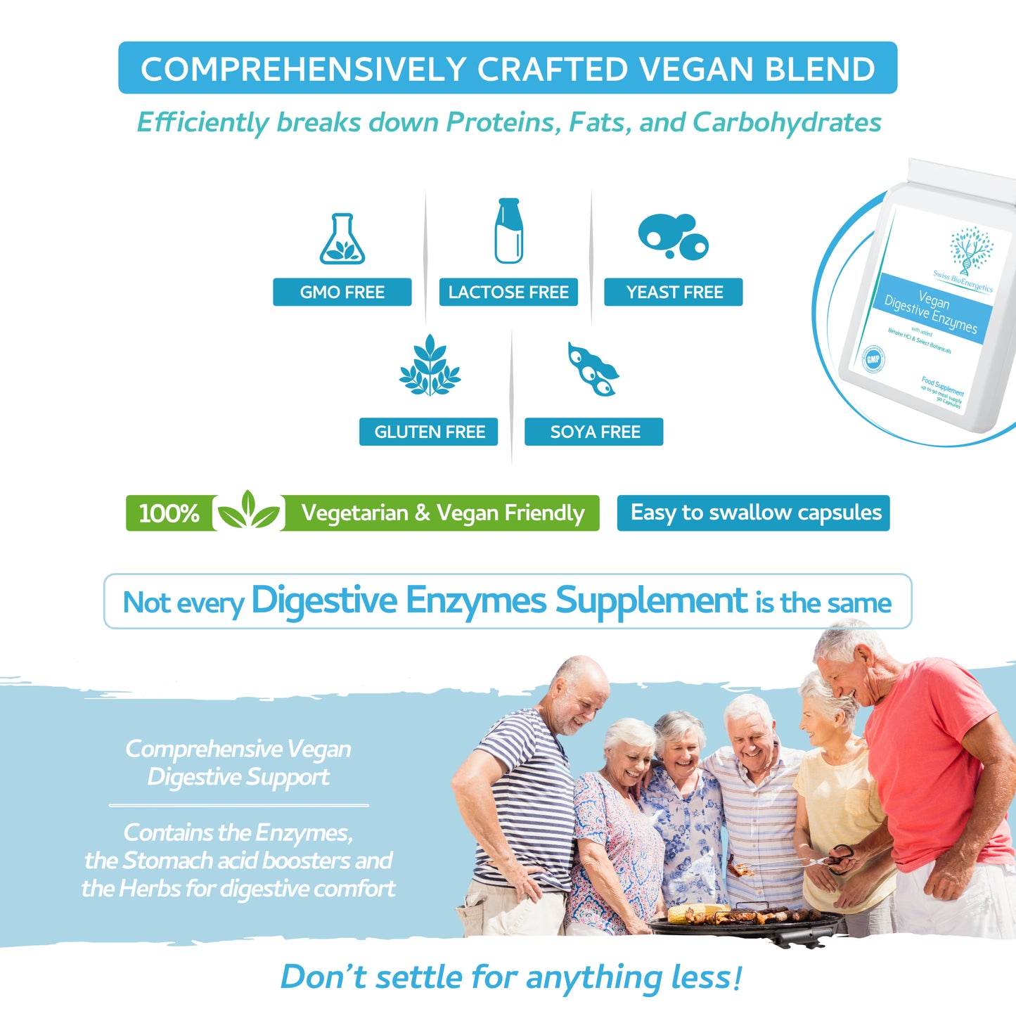 Vegan Digestive Enzymes with Betaine HCl